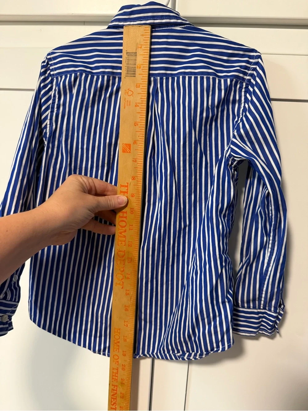 Ralph Lauren Boys' Blue & White Striped Button-Down Shirt